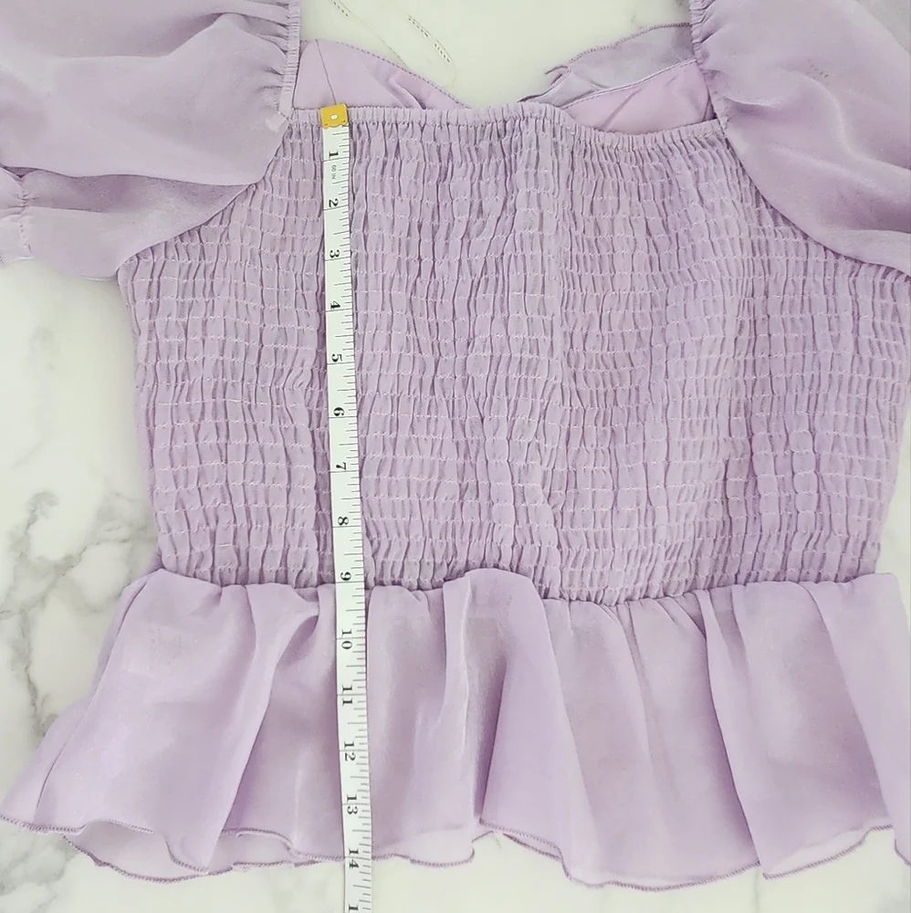 Haute Monde Lavander Color Women's Blouse Size Medium - Picture 9 of 12